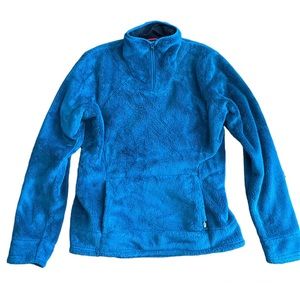The North Face fuzzy 1/4 zip size Medium